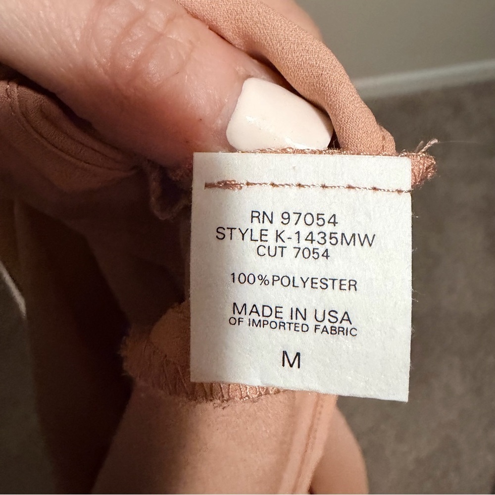 NWT Revolve Krisa wrap front halter mini dress womens size medium in tan - Picture 10 of 10